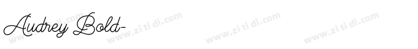 Audrey Bold字体转换